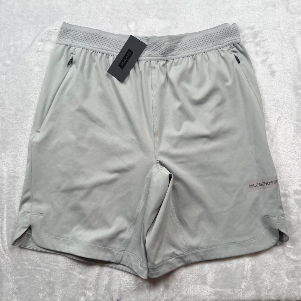 Legends Strand Short Mens Medium Gray LGDB026 Athletic Gym Training Shorts NWT